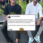 Remmy Kangwa and His Mother Survive Road Accident